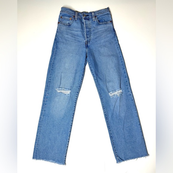 Levi’s Women’s Ribcage Straight Ankle Jeans Size- 25 - Picture 1 of 8